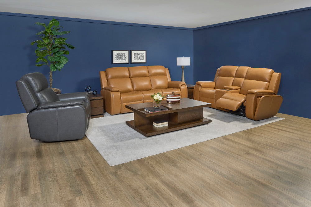 Ziggy Power Reclining Sofa with Power Headrest, Lumbar, Heat & Massage - Default Title