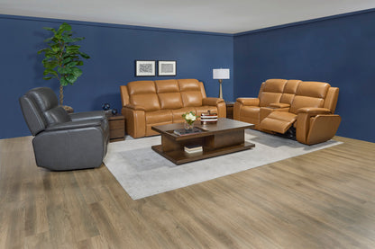Ziggy Power Reclining Sofa with Power Headrest, Lumbar, Heat & Massage - Default Title