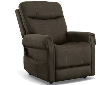 Jenkins Power Lift Recliner with Right-Hand Control & Power Headrest - Brown