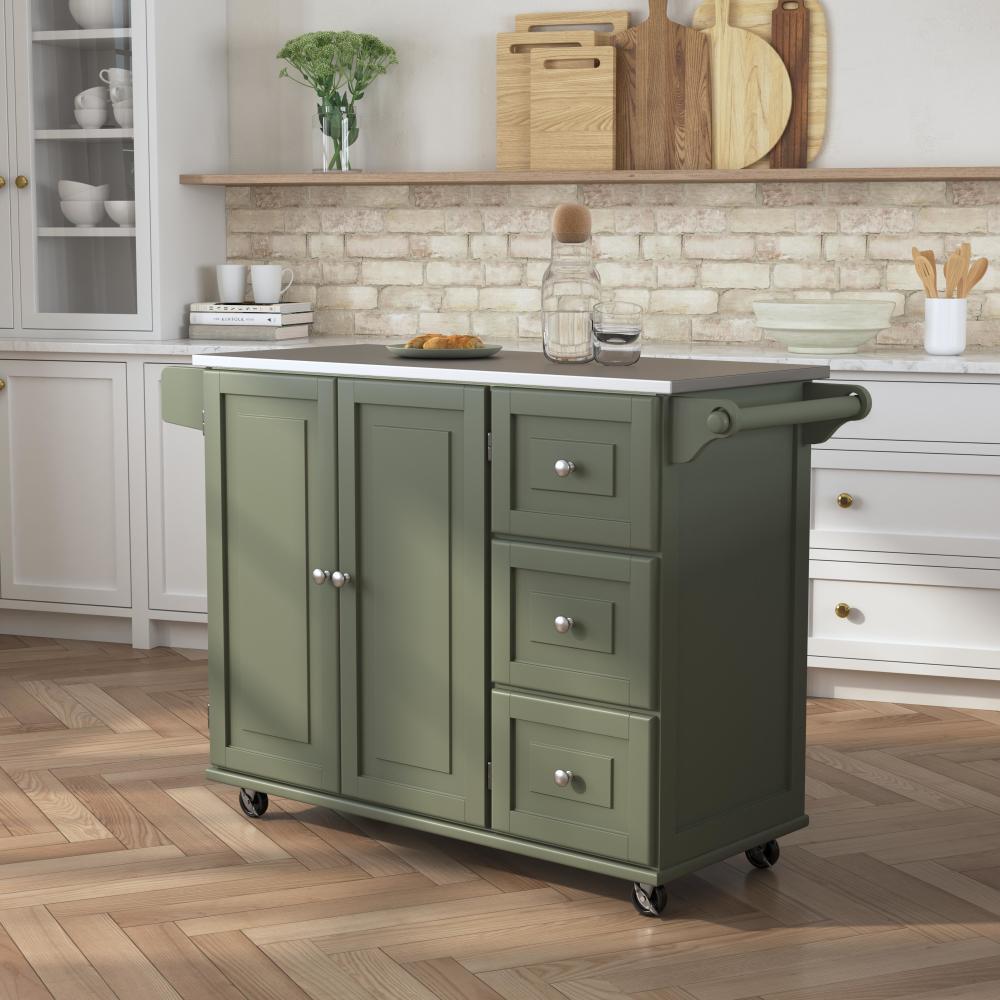 Dolly Madison Kitchen Cart - Green