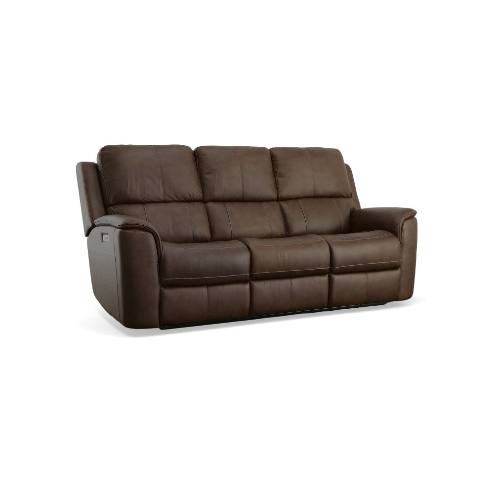 Henry Power Reclining Sofa with Power Headrests & Lumbar - Leather 946-71