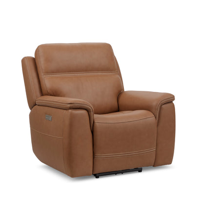 Sawyer Power Recliner with Power Headrest & Lumbar - Leather 727-73
