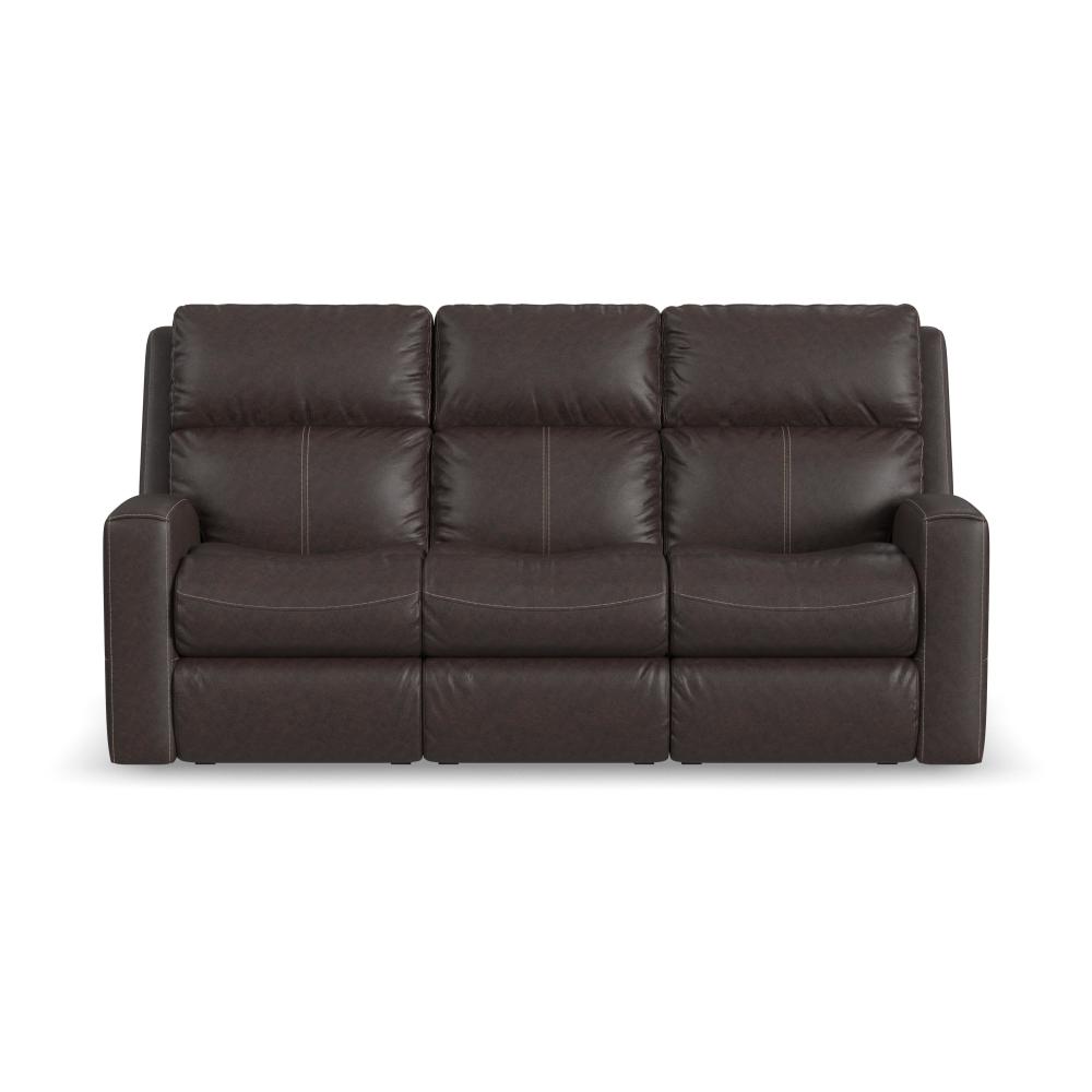 Score Power Reclining Sofa with Power Headrests & Lumbar - Leather 654-70