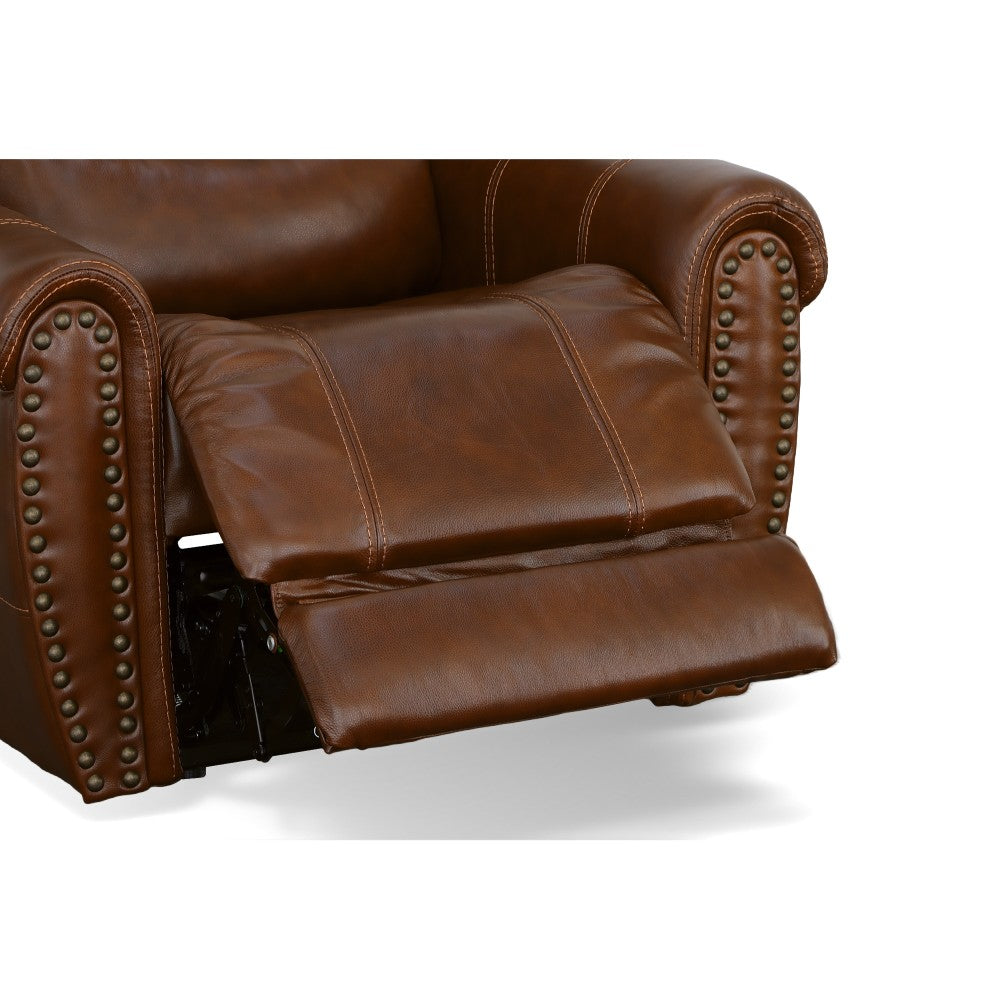 Oscar Power Recliner with Power Headrest - Leather 375-72