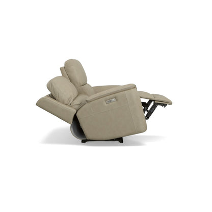 Henry Power Reclining Loveseat with Power Headrests & Lumbar - Leather 946-80
