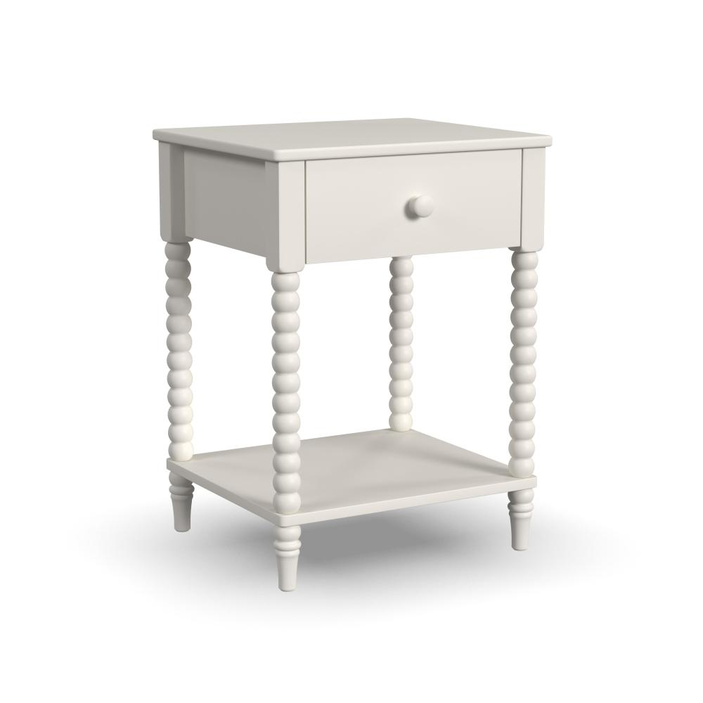 Spindle Nightstand - White