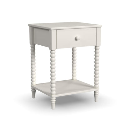 Spindle Nightstand - White