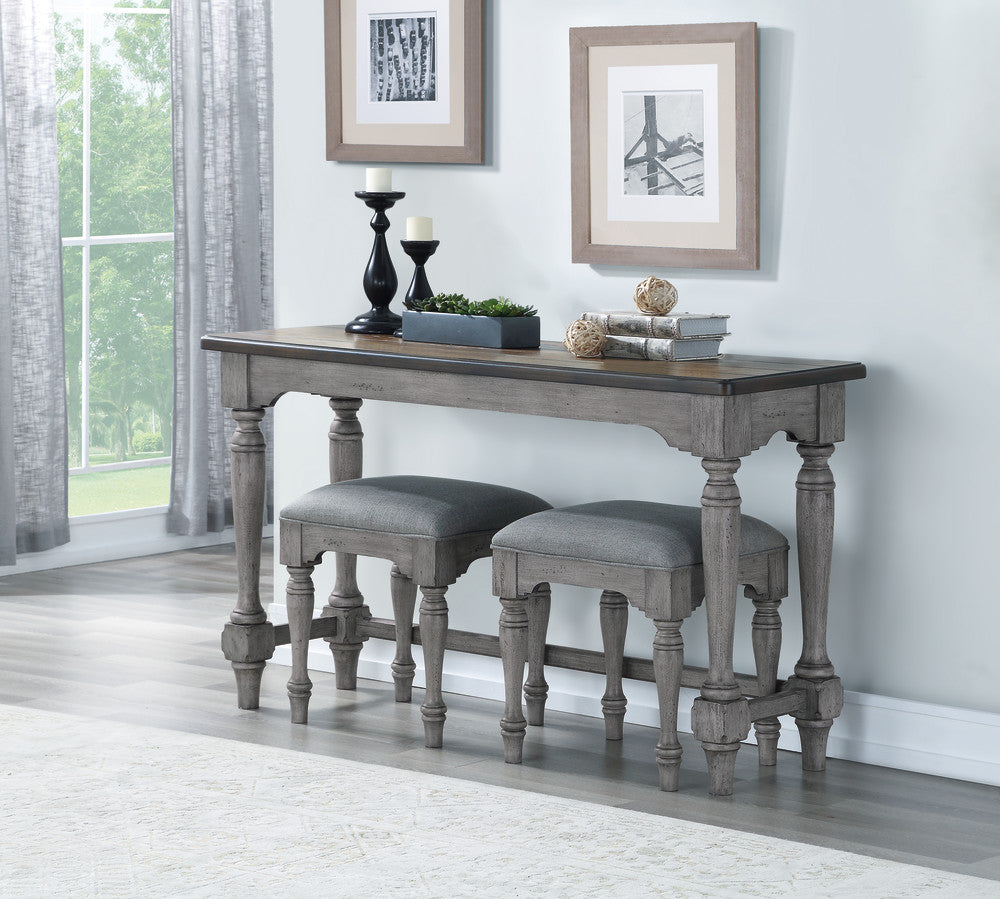 Plymouth Sofa Table - Gray, Brown - 5000003423