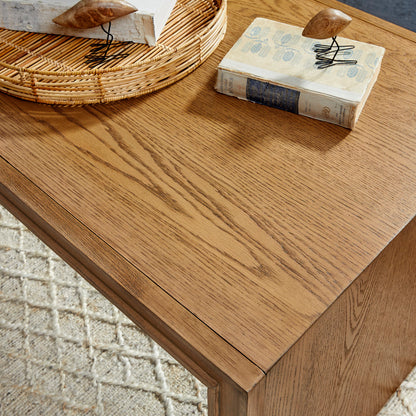 Waterfall Rectangular Coffee Table - Brown