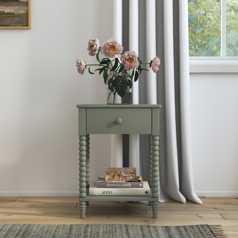 Spindle Nightstand - Green