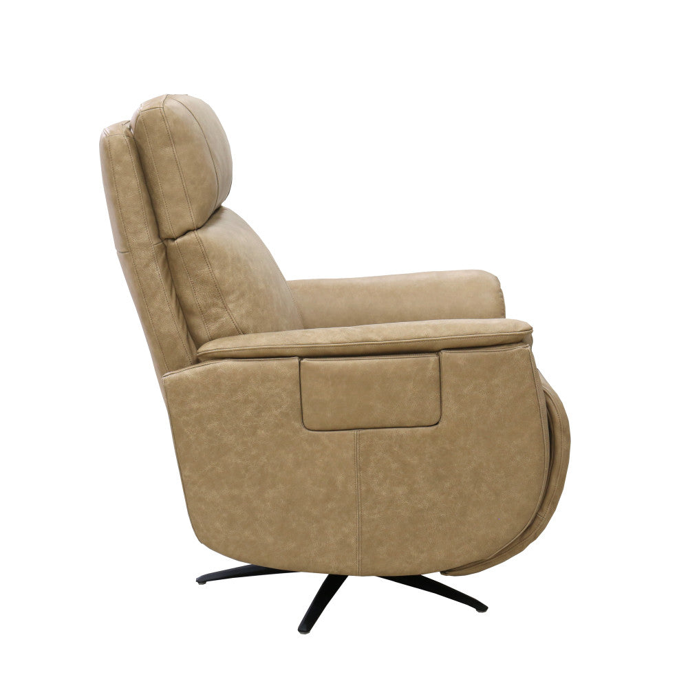 Cove Power Swivel Recliner with Power Headrest, Lumbar, Heat, & Massage - Leather 896-80