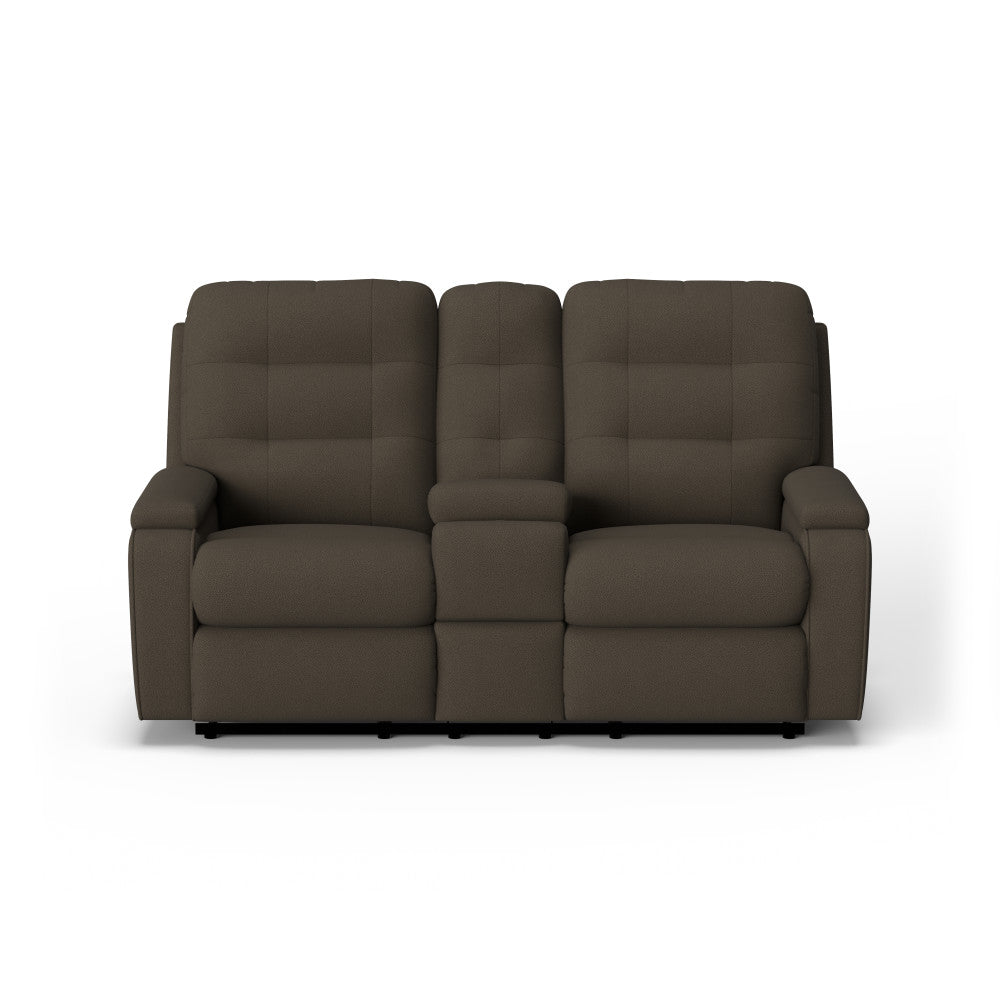 Kerrie Power Reclining Loveseat with Console - Default Title