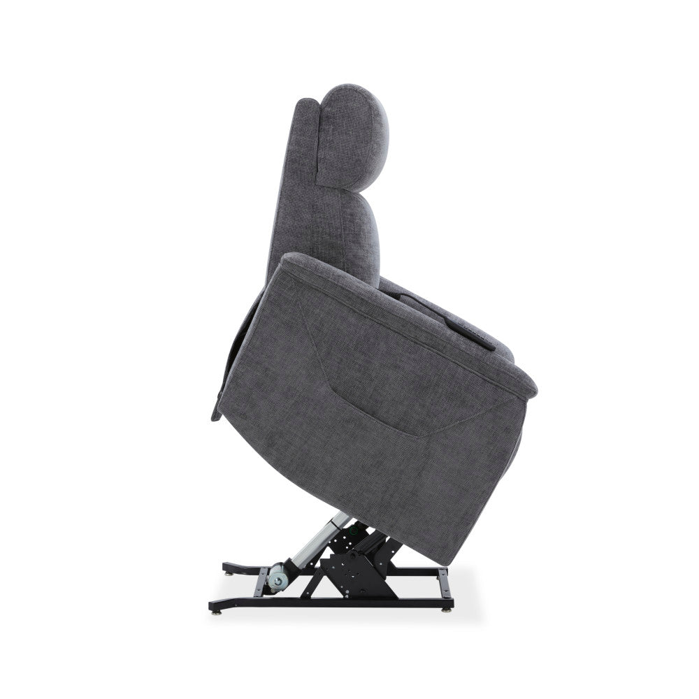 Luma Petite Petite Power Lift Recliner with Power Headrest, Lumbar, Heat & Massage - Fabric 428-02
