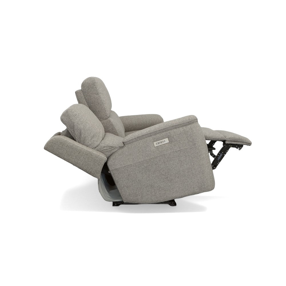 Henry Power Reclining Sofa with Power Headrests & Lumbar - Fabric 425-01
