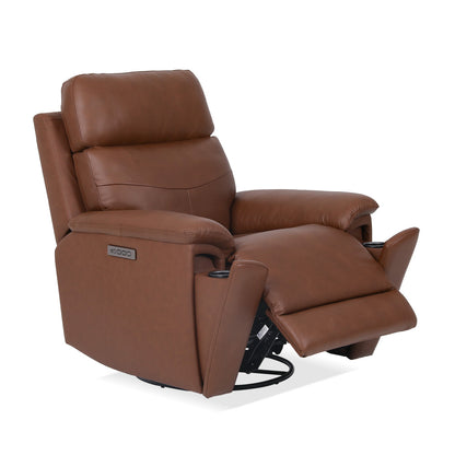 Refined Perfect Match Power Swivel Gliding Recliner with Power Headrest & Lumbar - Default Title