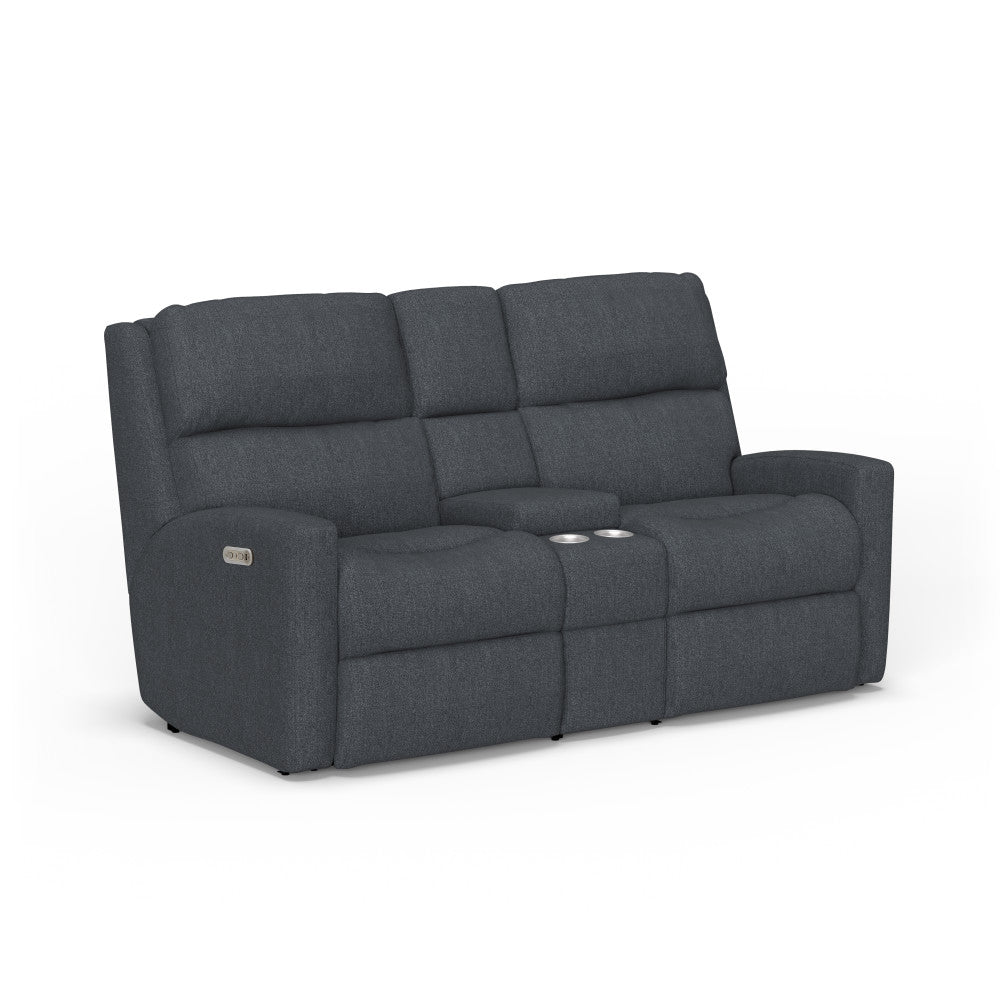 Catalina Power Reclining Loveseat with Console & Power Headrests - Fabric 188-40