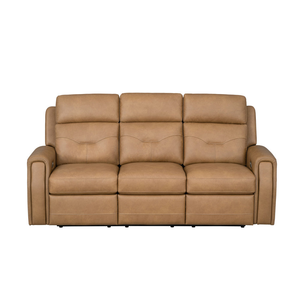 Felix Power Reclining Sofa with Power Headrest, Lumbar, Heat & Massage - Leather 408-72