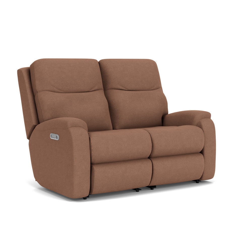 Penn Power Reclining Loveseat with Power Headrests & Lumbar - Default Title