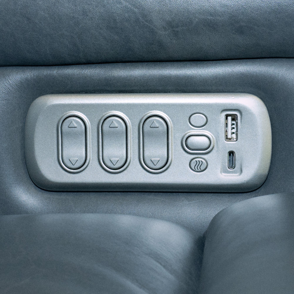 Oasis Power Reclining Sofa with Power Headrests, Lumbar, Heat & Massage - Leather 734-40
