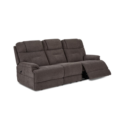 Zecliner Zofa Power Sleep Sofa with Power Headrests & Lumbar - Brown