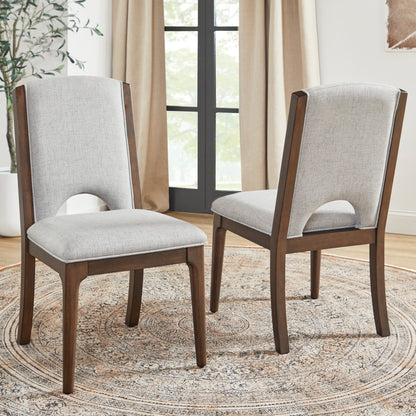 Athens Pair of Upholstered Dining Chairs - Default Title