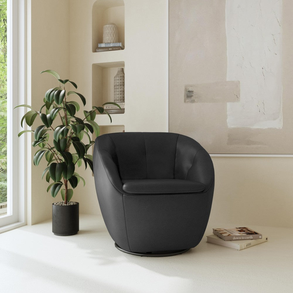 Wade Swivel Chair - Black