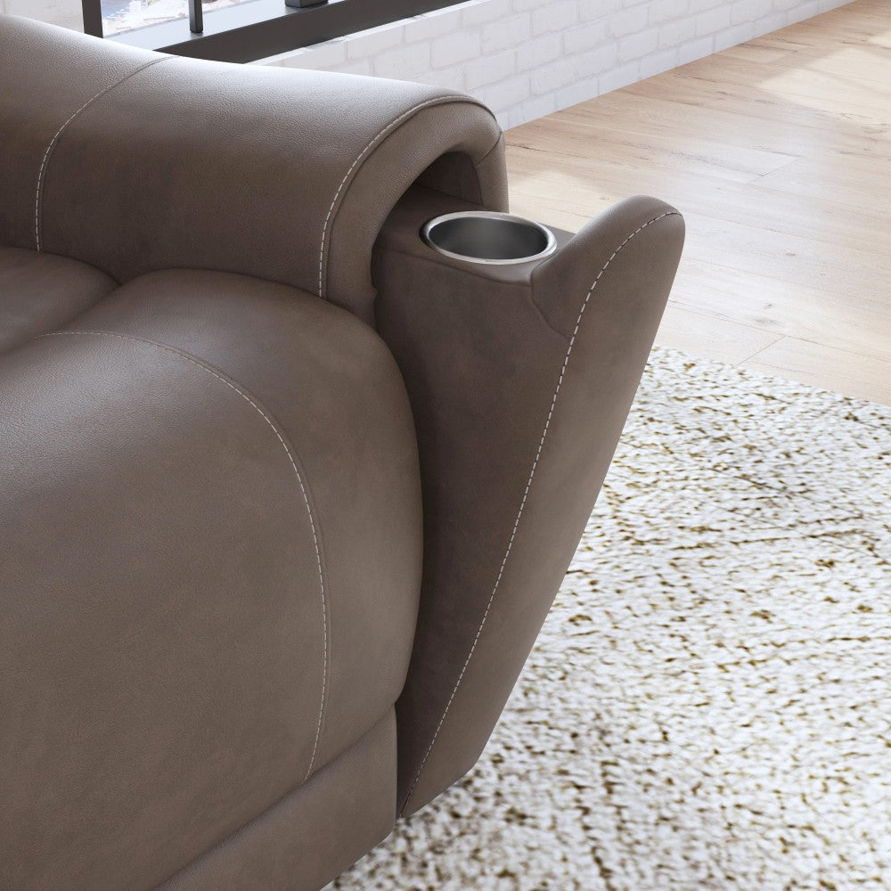 Carter Collection - Power Reclining Sofa with Console & Power Headrests & Lumbar