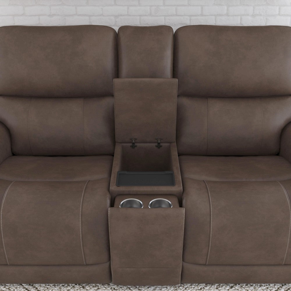 Carter Collection - Power Reclining Loveseat with Console & Power Headrests & Lumbar