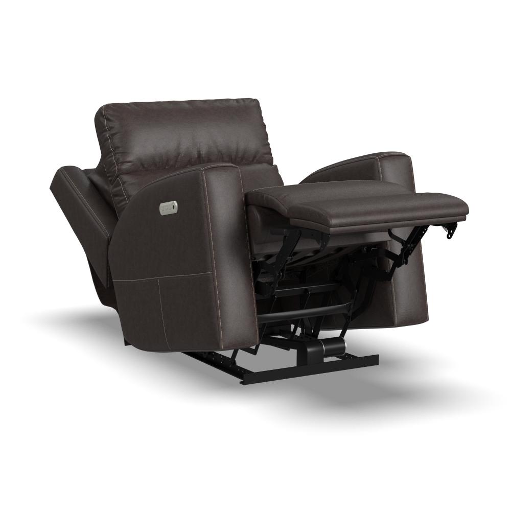 Score Power Recliner with Power Headrest & Lumbar - Leather 654-70